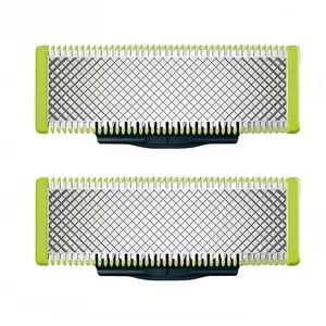 Electric Shaver Anti-Cut Blades, Norelco One Blade Handle & Trimmer Replacement T-Shape Blades, Grooming Kit Accessories for Barbers Stainless Steel Daily Multifunctional Shaving Head