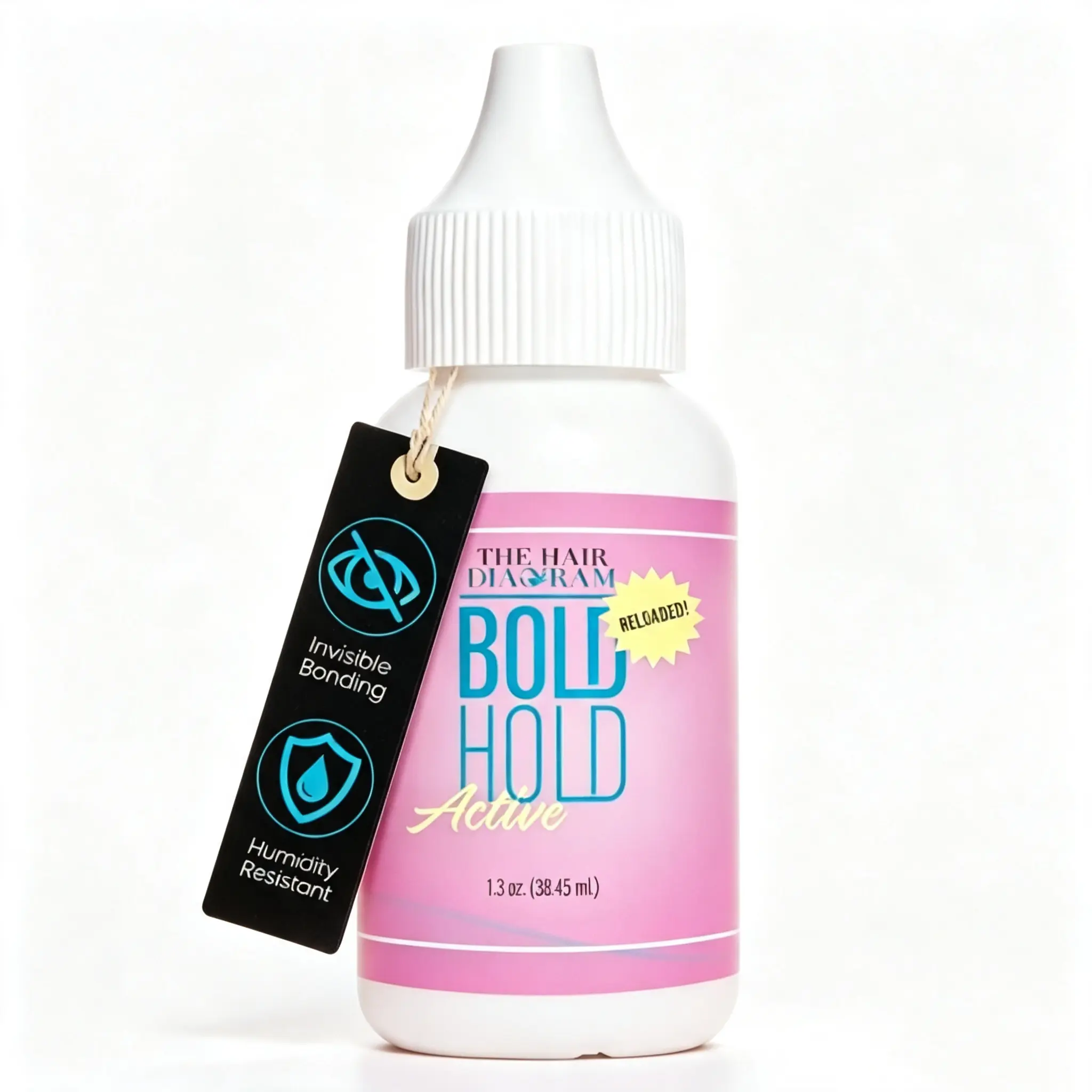 Bold Hold Active Waterproof Wig Glue 1.3oz – Extreme Hold Sweat-Proof Lace Frontal Adhesive | Humidity Resistant, Long-Lasting Bond for Oily Skin & Active Lifestyles