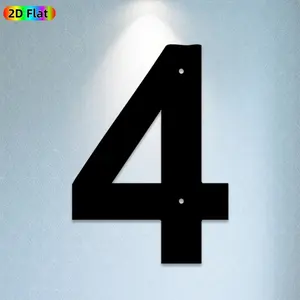 1pc Number 4 Metal Wall Art, Minimalist Number 4 Statue Mural, Ideal Gift for New Year, Christmas, Number Decor Enthusiasts, Powder-Coated Metal Wall Decor Wall Sculptures, Perfect for Indoor Wall & Outdoor Fence Number Art Enthusiasts
