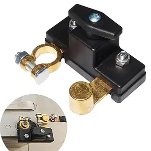 Battery Disconnect Switch, 12V-24V Universal Battery Terminal Anti-Leakage Switch Power Cuttoff Switch for Battery Management
