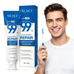 YECUCE Hydroxyapatite Fluoride Free Natural Remineralizing Toothpaste 120g: Say goodbye to yellow teeth and sensitivity! Reveal a confident smile that will dazzle everyone!