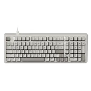 AJAZZ AK980 customized ABS three-color GASKET structure full inspection hot-swappable wired color light mechanical keyboard