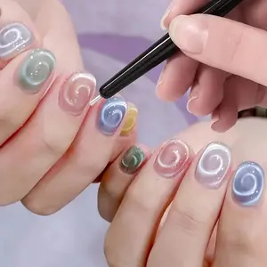 Whirlpool Cat's Eye gel nail polish Tool Set, Cat's Eye nail polish Nail Enamel Tool Set, Nail Magnet Tool, Professional Nail Pen, Suitable for Nail Salon or DIY, Nail Accessories, Nail Professional Essential Tools