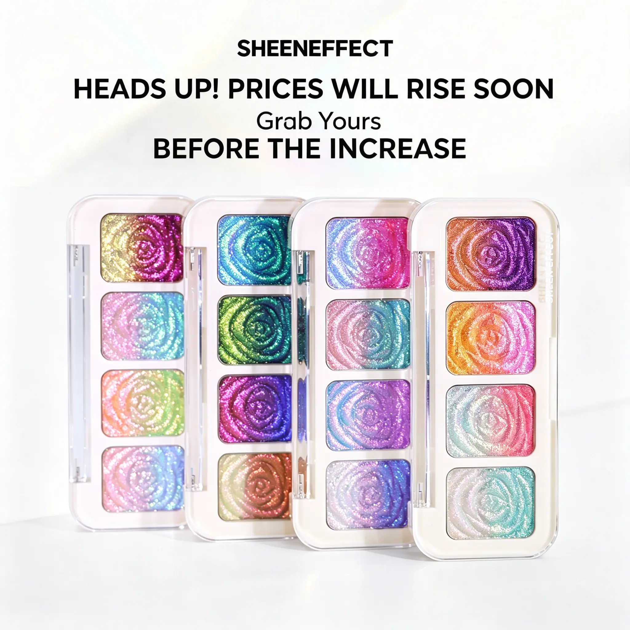 SHEEN EFFECT First 100 Orders Get Free Professional Eyeshadow Brush Gift Multichrome Color Shift Eyeshadow Palette