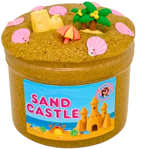 Sand Castle 8oz Slime Sand Texture Scented Coconut Caramel