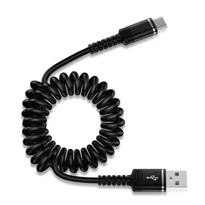 Coiled USB C Charger  3ft for  16 Pro Max,16 Plus,16 Pro,16 15 Series, Retractable Short    Fast  Type A to C Phone Power Cord for  Galaxy S24 A15 A35