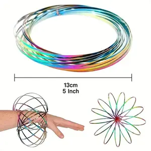 Fidget Geometric Portable Magic Fashion Flow Bracelet 3D Spiral Toy for Stress Relief & Calming Sensory Play