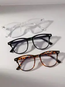 Vintage Lightweight Fashion Eyeglasses Set, Classic Fashion Glasses, Full Frame Design, Versatile Style, Suitable for Daily Commute, Home, Casual, Photography, Travel