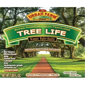 212 MAIN Urban Farm Fertilizers TL128 1 gal Tree Life Liquid Fertilizer for Plants, Garden Soil Improvement, Plant, One-Gallon