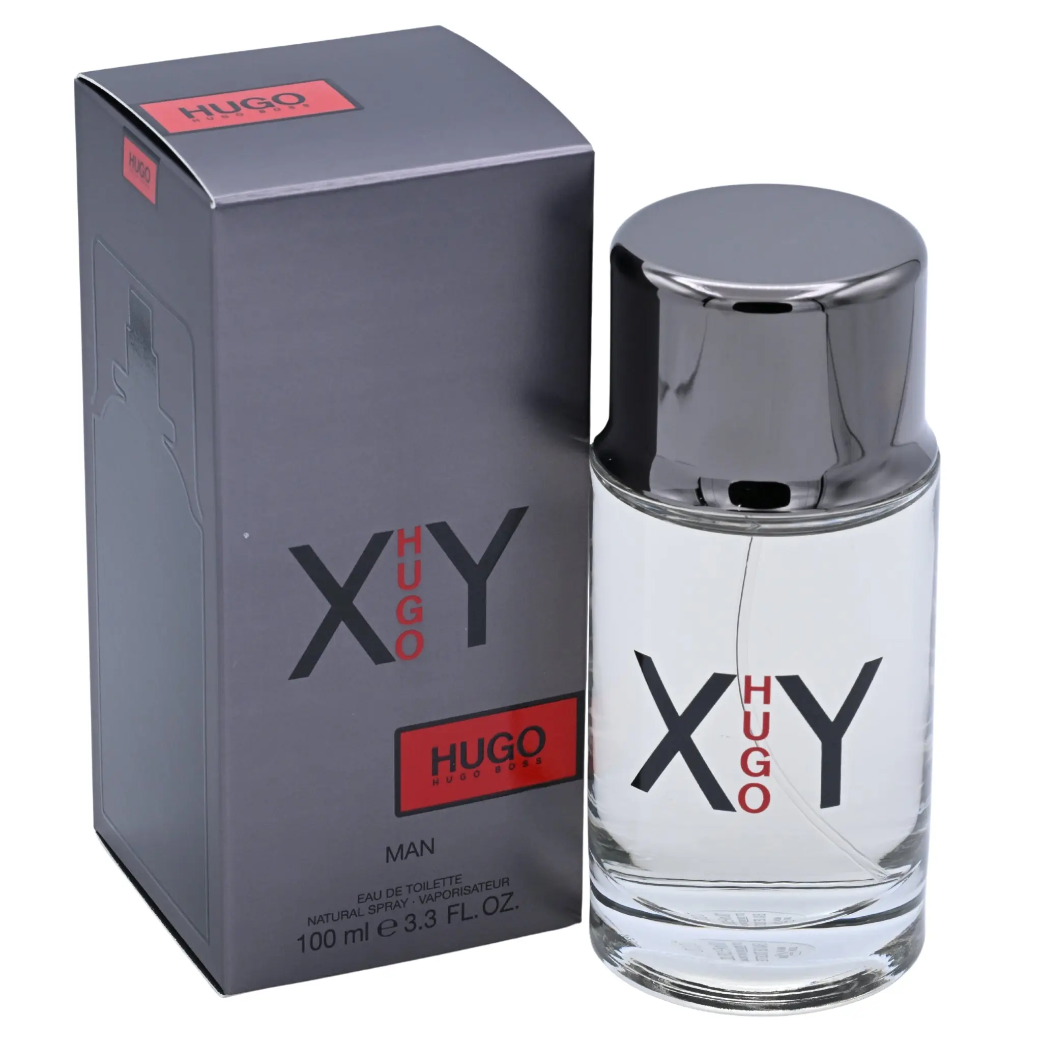 HUGO BOSS HUGO XY Eau de Toilette for Men, Woody Aromatic Scent with Pear Leaf Cedar, Mint, Citrus & Herbal Notes, 3.4 fl oz Cologne Spray, Edp Perfume Spray, Bergamot, Fresh, 3 To 3.9 Fl Oz, Aromatic Men's Fragrance, Subtle Note Of Mint, Base Notes