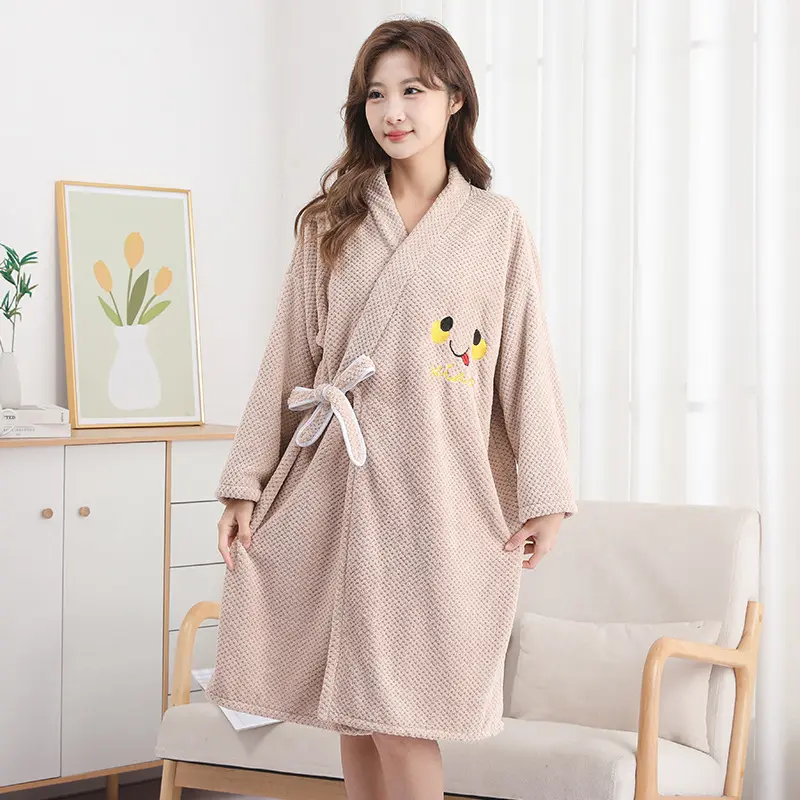 Smiling long sleeved coffee