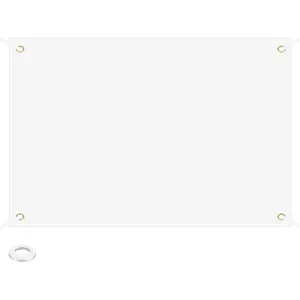 Blank Banners Signs to Decorate 2'x3' Sublimation White Banner with Hanging Rope for Business Outside Outdoor Wall