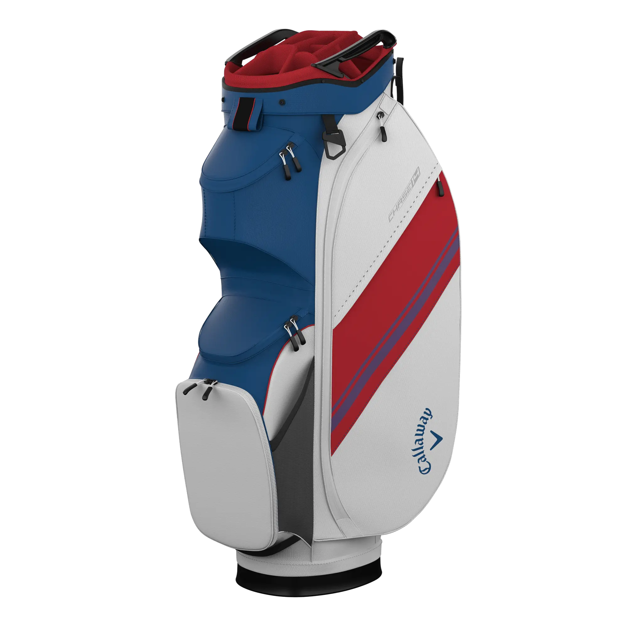Callaway Golf Chase 14 Cart Bag in Blue/White/Red