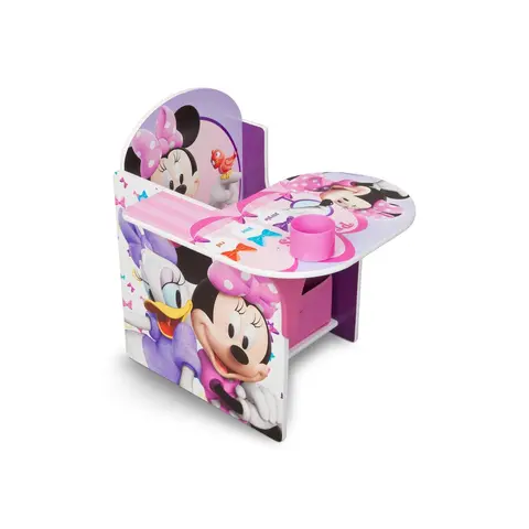 Minnie Mouse Chair Desk with Storage Bin