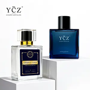 YCZ Men Premium Cologne 2-Piece Gift Set | Eternal Love 75ml EDP + Midnight Marine 50ml EDP | Aromatic Woody Oud Concentrated Scent, Nightclub Party | Long Effect Captivating Masculine Fragrance For Clubbers
