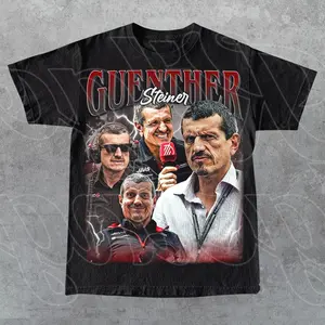 Guenther Steiner Italian Engineer & Former Haas F1 Team Principal Tee, Formula One Racing Graphic T-Shirt, Motorsport Merch, Gift for Fan FD