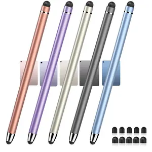 Stylus (5 Pcs), 2-in-1 Stylus Pen for Touchscreen, Designed for 2025 iPad Colors, High Sensitivity & Precision Stylus for Apple/iPhone/iPad/Android/Tablets, Compatible with All Touch Screens