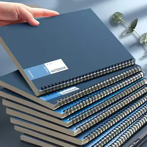 4pcs A5 Spiral Notebooks, Durable Soft Cover, Diary Book, Ledger, Notebook, Dual Wire Binding, Ideal for Students, Office, Professionals, Spiral Notebook Journal