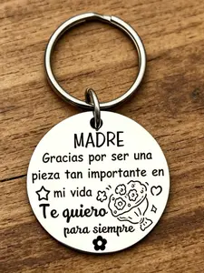 Mom Appreciation Keychain, 'te Quiero Para Siempre' Spanish Engraved Key Ring, Perfect Gift for Mom, Unique and Heartfelt Present