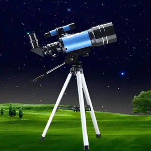 Refracting Astronomical Telescope, Professional Astronomical Telescope with Finderscope, High Power Telescope, Camping, Exploring Space, Starry Sky, Stargazing