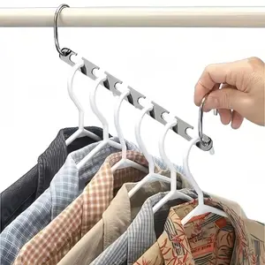 3-pack U-shaped metal storage hangers, Hanger space saving, multifunctional for hanging clothes, multi-layer stacking for multiple garments, essential for home and dorm wardrobe organization, made of thickened carbon steel, rust-resistant and durable