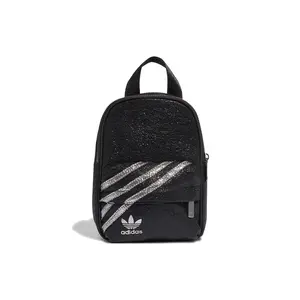Adidas Originals Three Stripes Mini Backpack with Sparkle Detail for Women in Black