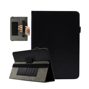 For Tablet Covers & Cases – Universal 10 Inch Tablet Case with Stand, Hand Strap & Card Slots, Fits 9.6–10.5” Android Tablets – Black