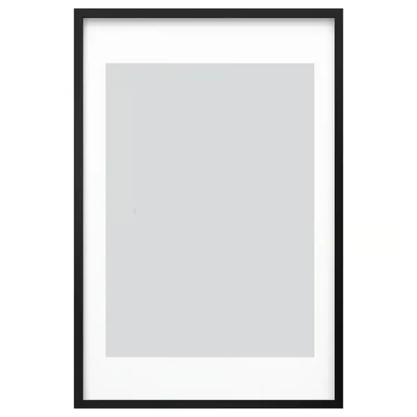 Frame, black, 24x36 " Horizontal Or Vertical Wall Mounting - Slide-In Photo Frame Strips, Scratch-Proof Wall Gallery Photo Frame