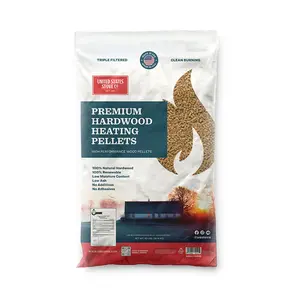 212 MAIN 40 lbs Wood Hardwood Heating Pellets - Standardized Size, True Pellet Form, Low Ash Burn, Hardwood Warmth for Home Heating