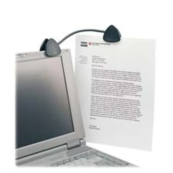 Kensington Flex Clip Copyholder - Compact Black Desktop Bookends, 9.75x1.5x1.75", Flexible Neck, Attach to Desktop, Copy to Eye-Level, Unisex Office Worker Accessory (Computers & Office Use)