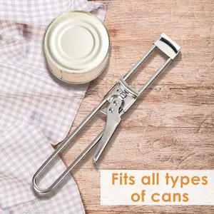 1 Count Jar Opener for Weak Hands, lever structure with non-slip teeth clamps lids tightly
