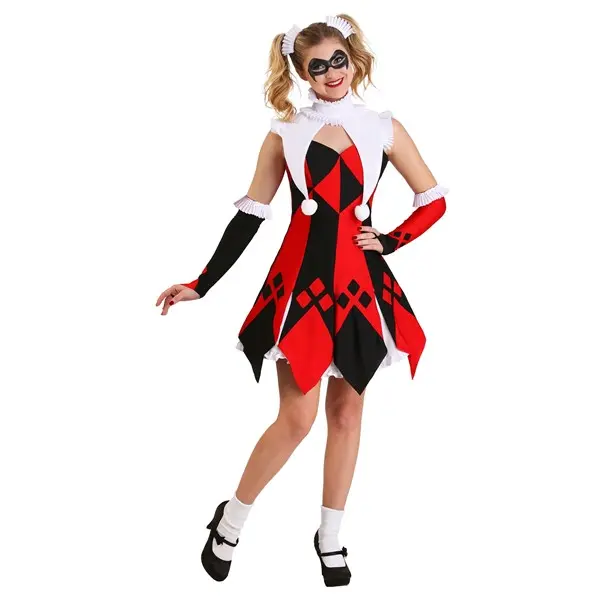 Plus Size Cute Court Jester Women's Costume