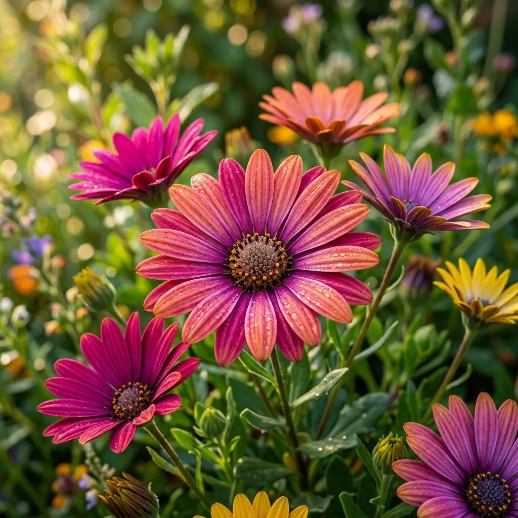 50 South African Marigold Seeds for Planting - Vibrant Osteospermum Mix - Beautiful Daisy-like Cut Flowers
