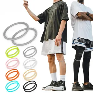 Silicone Patellar Tendon Support Straps, Patella Belt, 2pcs Breathable Knee Bands for Basketball, Running & Sports - Universal Stabilizing Patella Brace for Men & Women