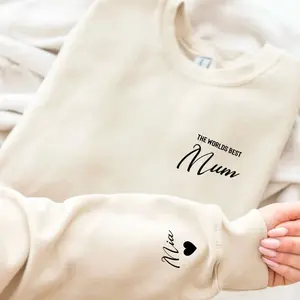 Custom Mummy Sweatshirt with Kid Name On Sleeve, Personalised Mom Sweatshirt, Mummy Est Jumper, Mom Sweater, Gift for Mom, Mother's Day Shirt