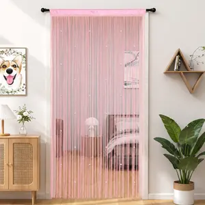 Decorative Door Ave Split String Curtain Wall Panel Fringe Window Room Divider Blind Divider Tassel Screen Home dealsforyou summerwins