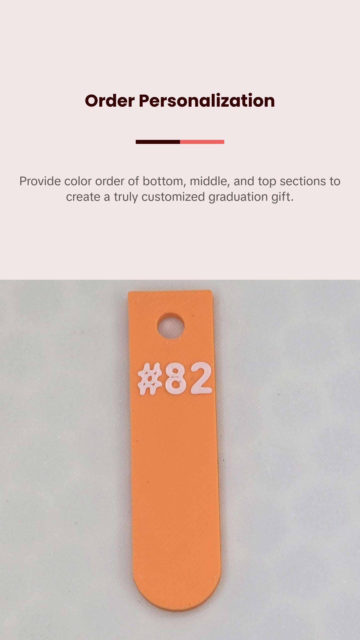 Class of 2027 Customizable Graduation Gift Bookmark - Personalized School Year Keepsake with Color Options for Seniors