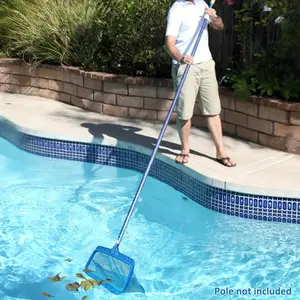 Pool Skimmer Net, Fine Mesh Leaf Rake Cleaning Tool for Swimming Pools, Pool Cleaning Tool, Garden Supplies, Home Supplies