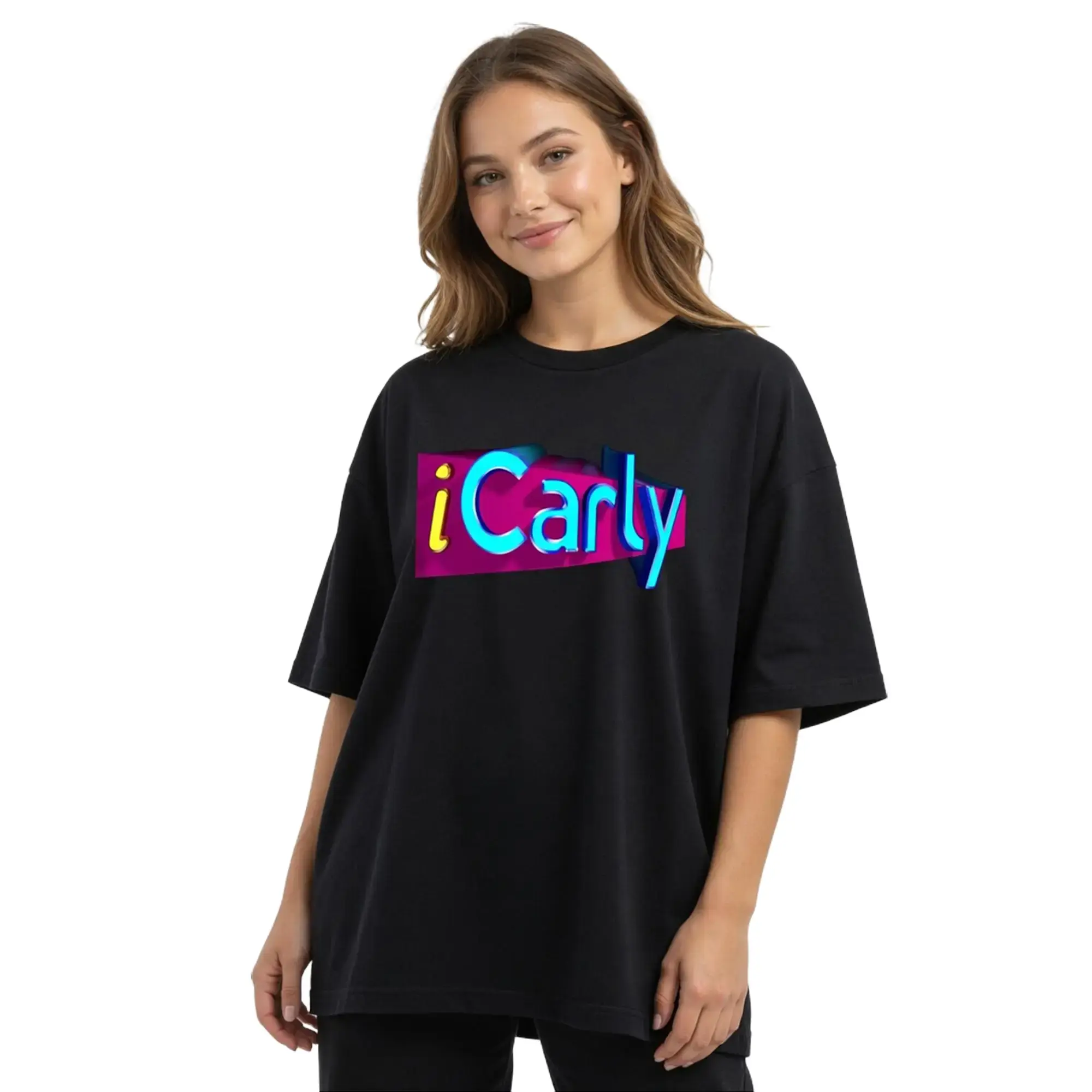 iCarly Logo Shirt Vintage TV Show Tee, 2000s Nostalgia Y2K Retro Graphic T-Shirt, Unisex Streetwear