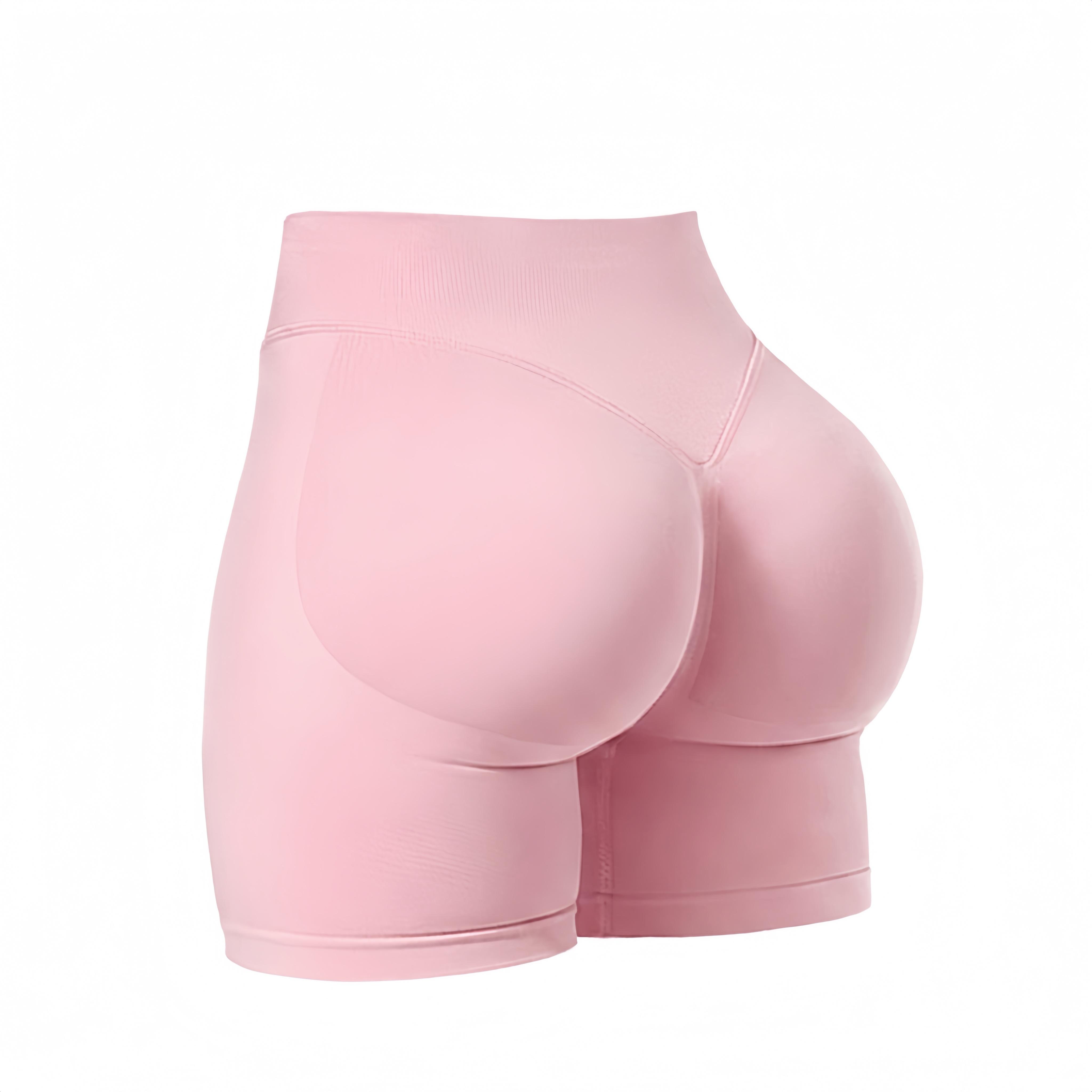 Women’s Summer Fashion Series single-piece seamless high-waist set made of nylon—tightly fitting butt-lifting shorts; cool and quick-dry styles. Sporty casual women’s apparel for gym workouts, training, and outdoor fun.