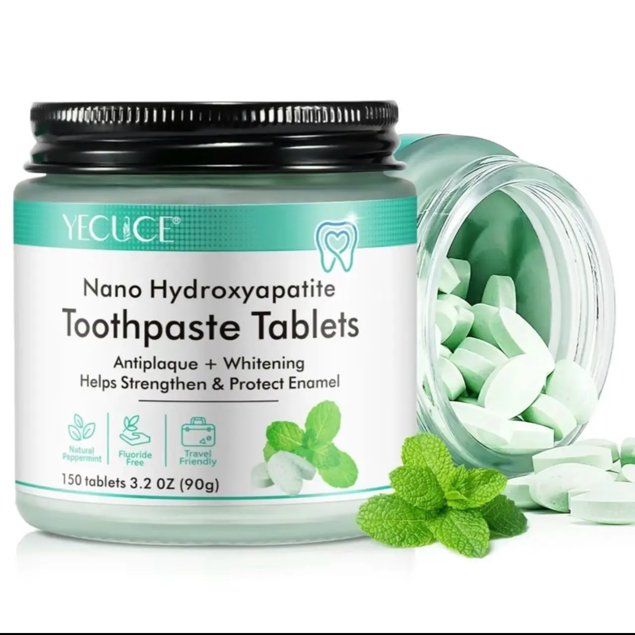 150pcs Nano Hydroxyapatite Toothpaste tablets , oral care toothpaste tablet for travel 150pcs Nano Hydroxyapatite Toothpaste tablets , oral care toothpaste tablet for travel
