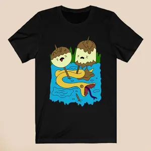 Princess Bubblegums Rock Adventure Time Mens Black TShirt Size S-3XL Menswear Top Underwear Streetwear Cotton Crewneck Casual Shortsleeve Tropical