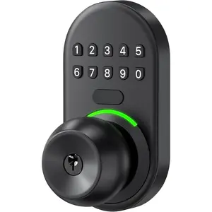 Keypad  Door Knob Lock,  Keyless Entry Digital Lock with Handle,  Code Knob for Front Door, Easy Installation