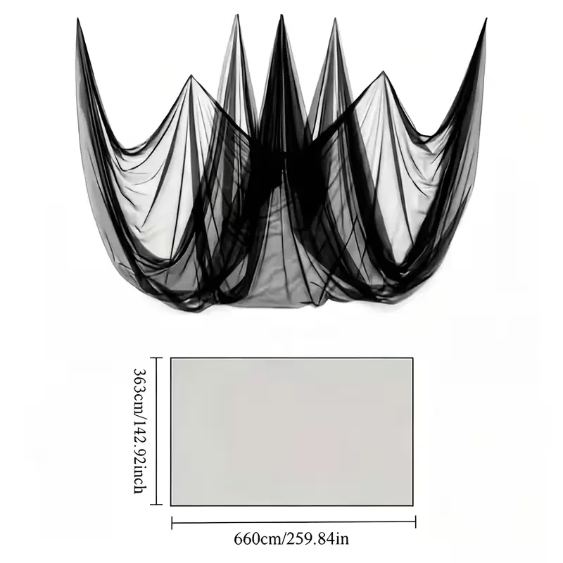Ultra Fine Outdoor Mosquito Netting Screen - Durable Bug Insect Barrier, Breathable See-Through Mesh Curtains for Patio/Deck, Gazebo, RV Camping (Sports & Outdoor Accessory)