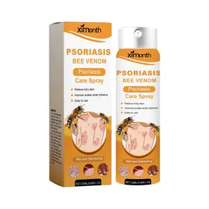 Ximonth Herbal Psoriasis Spray with Mint - Therapy Treatment for Itching, Redness, Swelling - Cooling Skincare Mist
