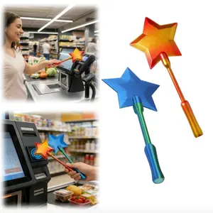 Tap-to-Pay Star Wand, 3D Printed Magic Credit Card Holder, Contactless Payment Wand for Easy Checkout, Fun Magical Wand Card Holder for Car & Daily Shopping