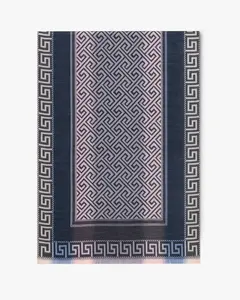 Greek Key Border Pashmina Scarf