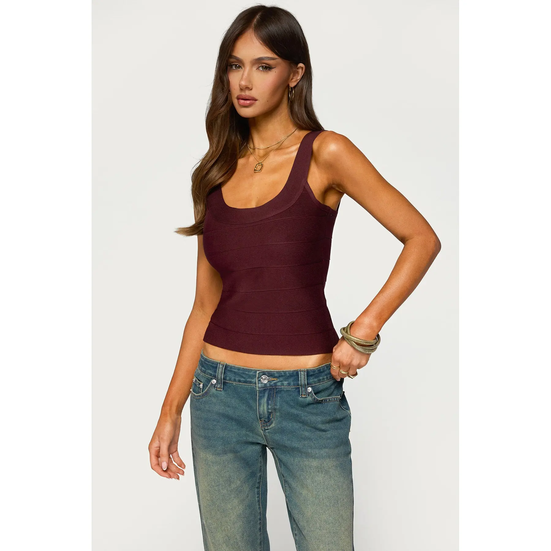 Akina Bandage Knit Tank Top