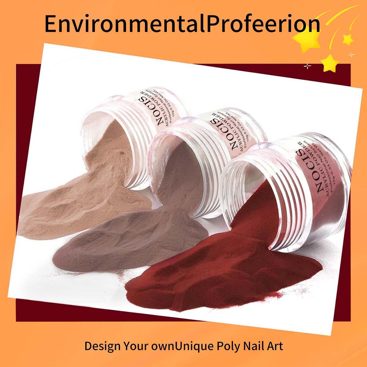 4 pcs 10g Acrylic Powder Set, Professional Acrylic Nail Powder Kit with Nail Brush & Liquid Monomer, for Acrylic Nails Extension, Carving & Nail Art, Manicure Tools for Nail Techs