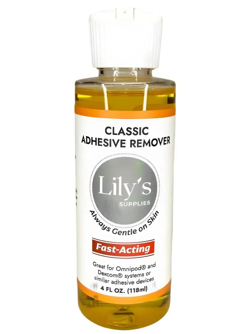 Medical Adhesive Remover 4 oz for Skin – Fast Acting and Gentle for CGM Sensors, Dexcom G6/G7, Omnipod & Insulin Pumps, and Ostomy Sites – Skin-Safe Adhesive Remover